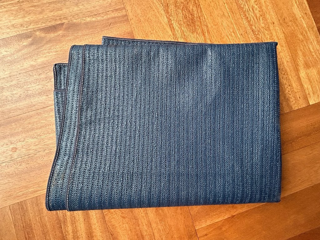 Tafelkleed Kunststof meshdoek/ gaasdoek 165-130cm, 165 cm, 130 cm, Blauw, Nieuw