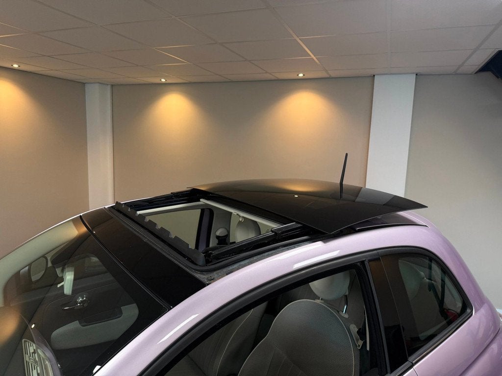 Fiat 500 0.9 TwinAir Turbo Lounge *Automaat* Roze! Pano/Schu, Auto's, Gebruikt, Overige kleuren, Origineel Nederlands, Bedrijf