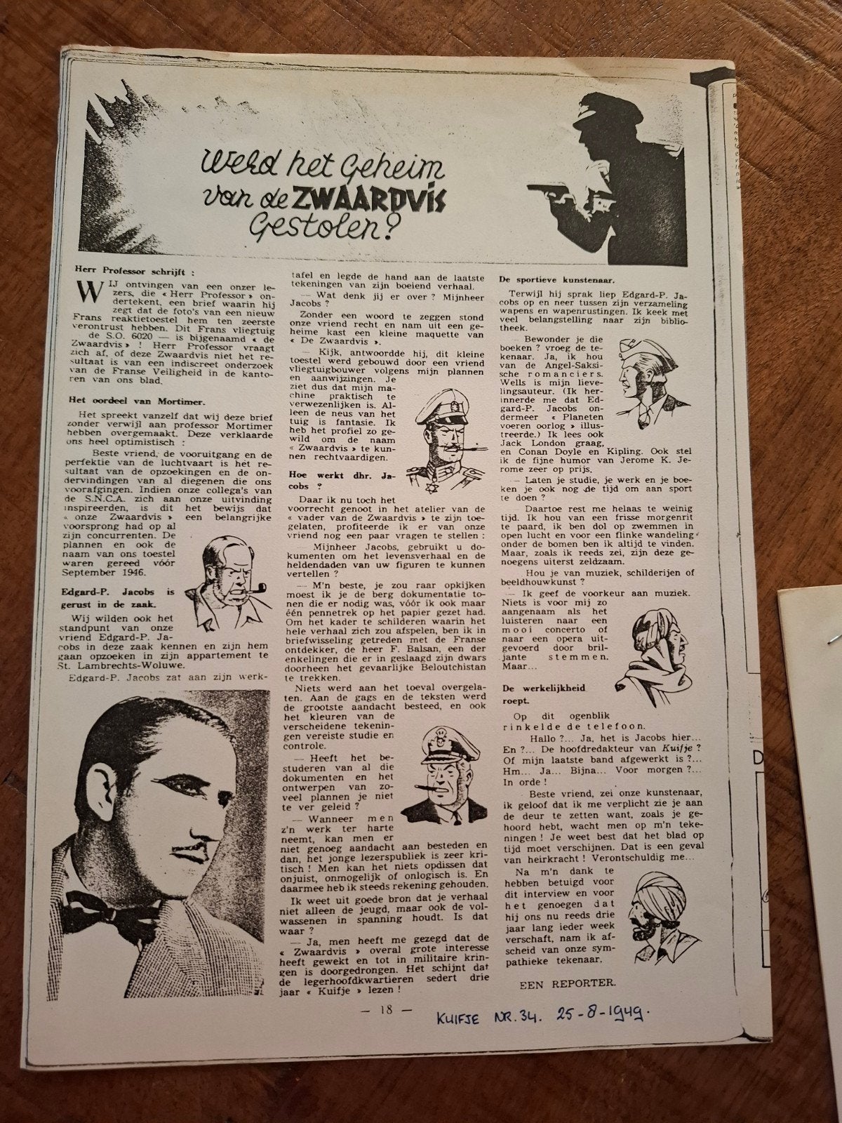 Blake en Mortimer: Het Mysterieuze Theater (Kuifje Special), Boeken, Eén stripboek, Ophalen of Verzenden, Gelezen, Edgar P. Jacobs