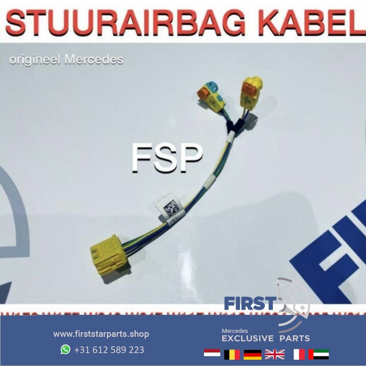 KABEL STUURAIRBAG STEKKER W176 W246 W117 W156 W204 W207 W212, Auto-onderdelen, Dashboard en Schakelaars, Gebruikt, -, Ophalen of Verzenden