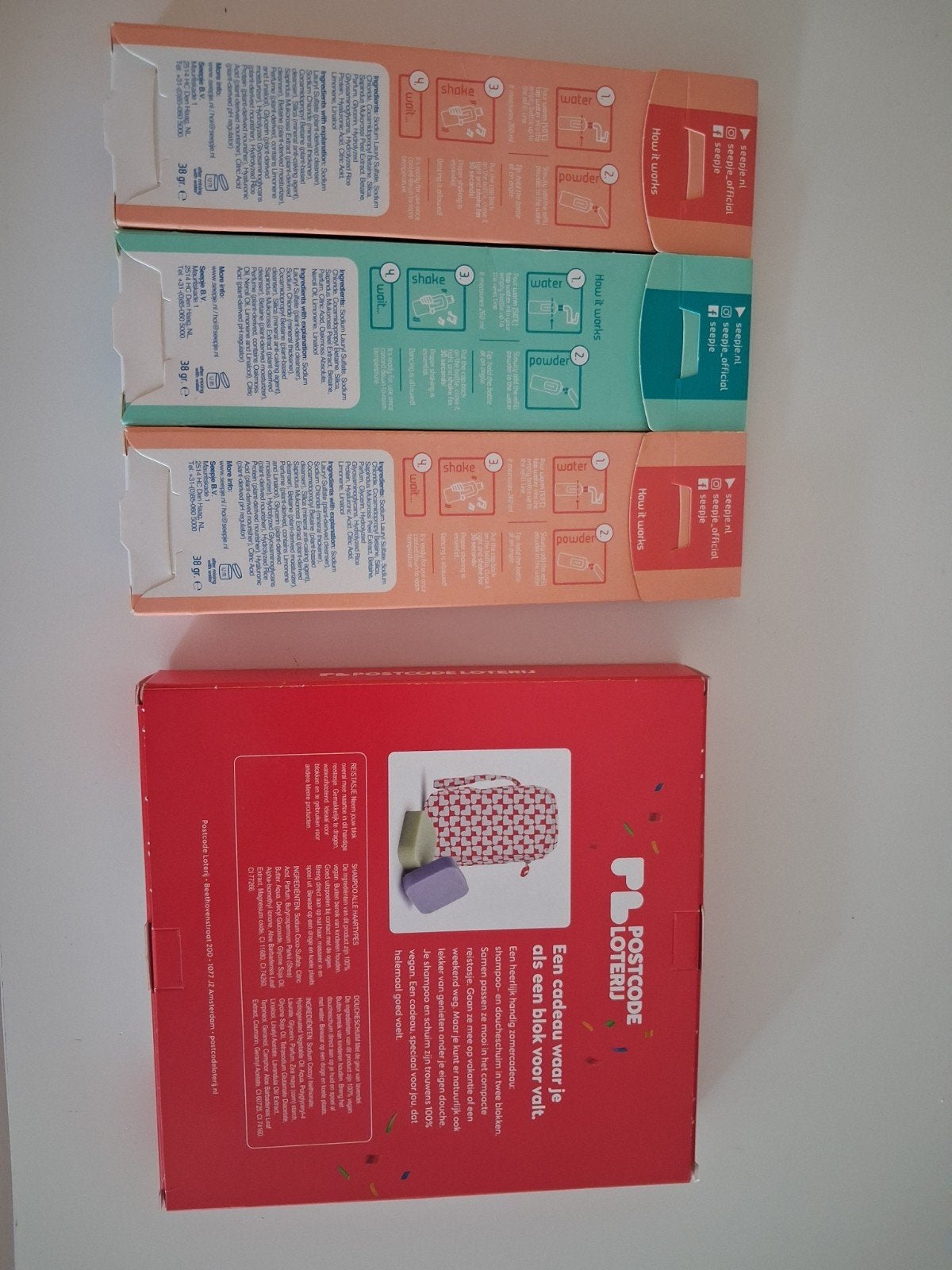 Hema Postcode Loterij Doucheset & Seepje Showergel/Shampoo, Ophalen of Verzenden, Nieuw, Bad & Douche