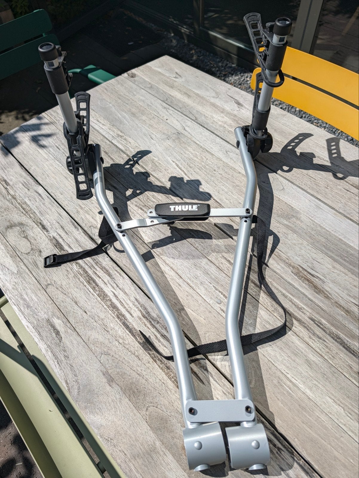 Thule Xpress 970 fietsendrager, incl. alle assecoires, Auto diversen, Fietsendragers, Ophalen, 2 fietsen, Zo goed als nieuw, Trekhaakdrager