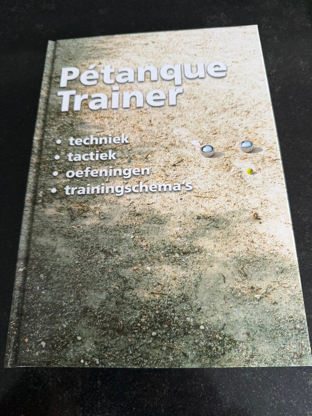 Pétanque trainer boek over pétanque Nieuw, Ophalen of Verzenden, Zo goed als nieuw, Balsport
