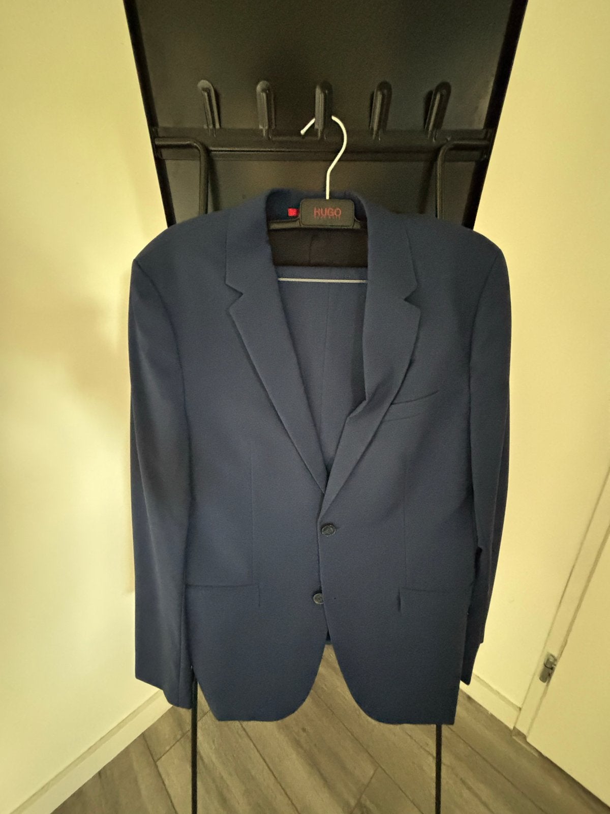 Hugo Boss Herenpak - Donkerblauw - Maat 52 (L), Kleding | Heren, Kostuums en Colberts, Ophalen, Zo goed als nieuw, Maat 52/54 (L)