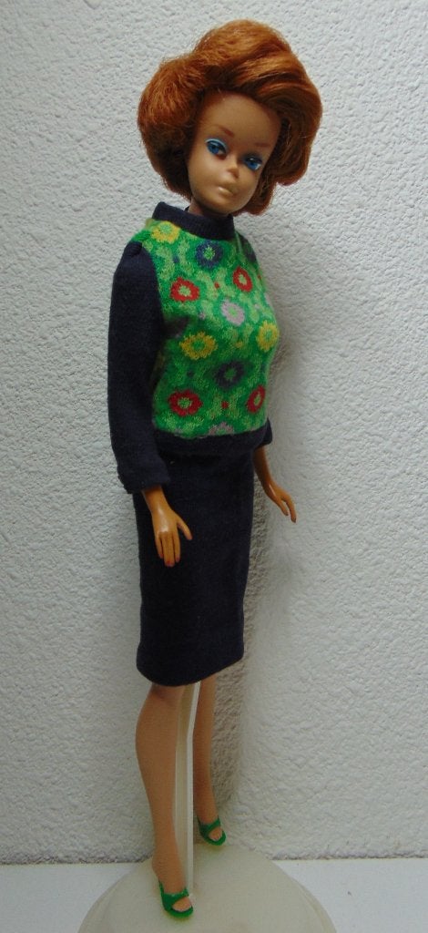 Prachtige Bubble cut Barbie pop Titian kleur, Ophalen of Verzenden, Gebruikt, Pop
