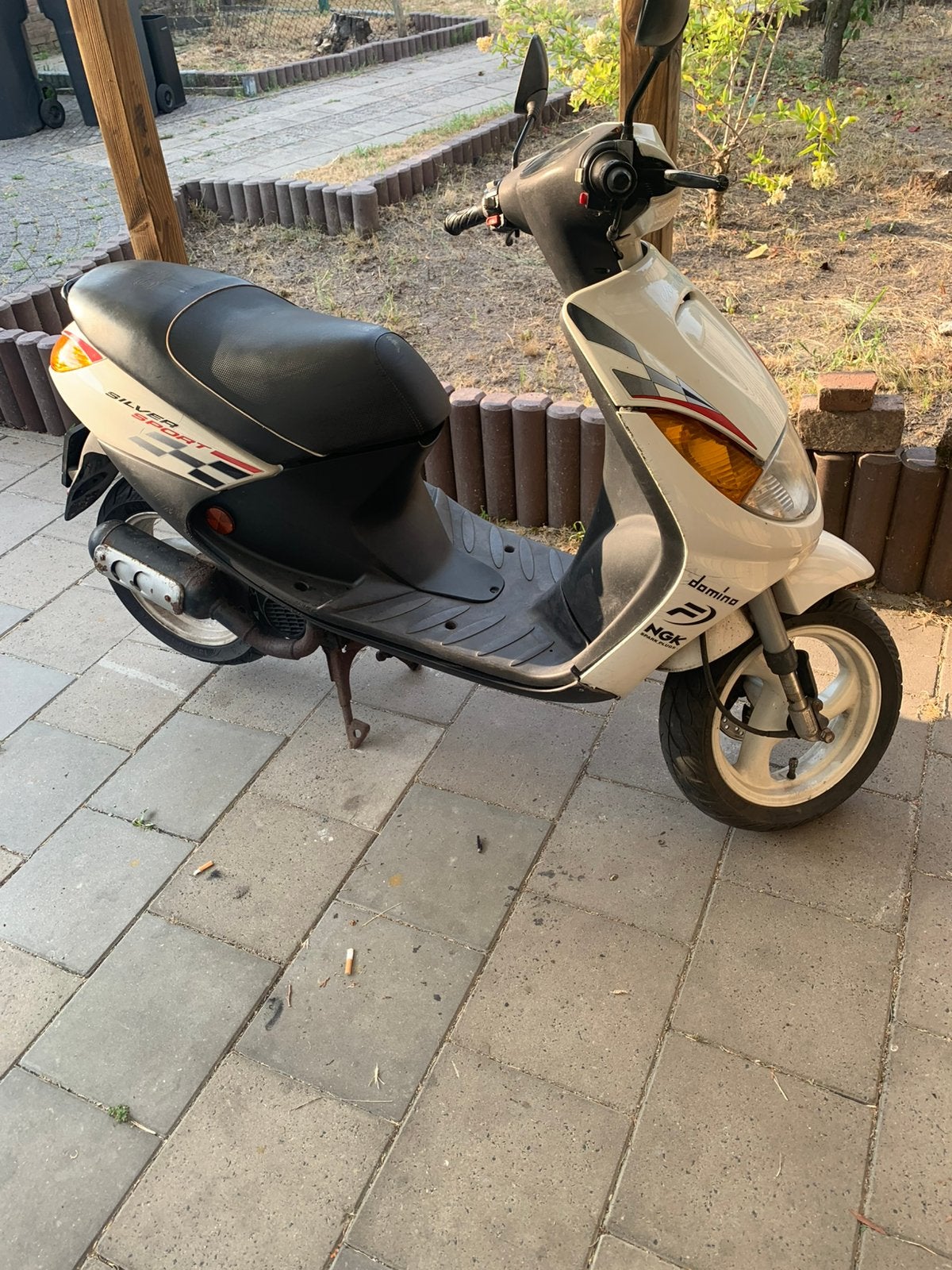 Vivacity 50cc 2t silver sport wit, Ophalen, Tweetakt, Gebruikt, Maximaal 45 km/u