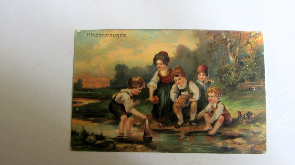 Kindervreugde reliéf 1911, Ophalen of Verzenden, Voor 1920, Gelopen, Overige thema's