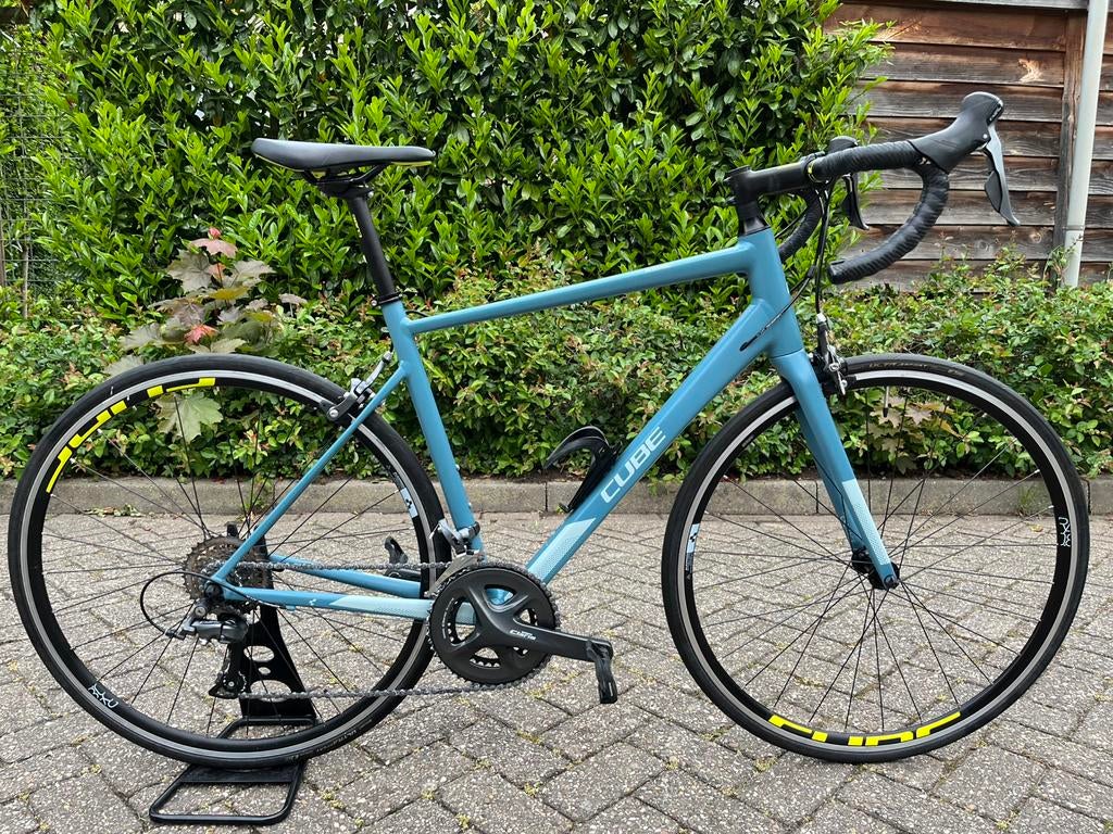 Cube Axial Dames Racefiets (nieuwstaat), Fietsen en Brommers, Fietsen | Racefietsen, 28 inch, Velgrem, Aluminium, 49 tot 53 cm