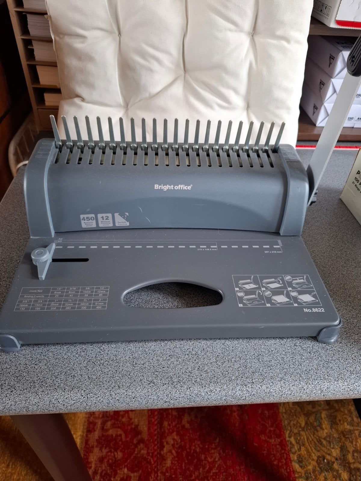 Bright Office Bindmachine met PolyCombs, Hobby en Vrije tijd, Knutselen, Gebruikt, Overige typen, Ophalen of Verzenden