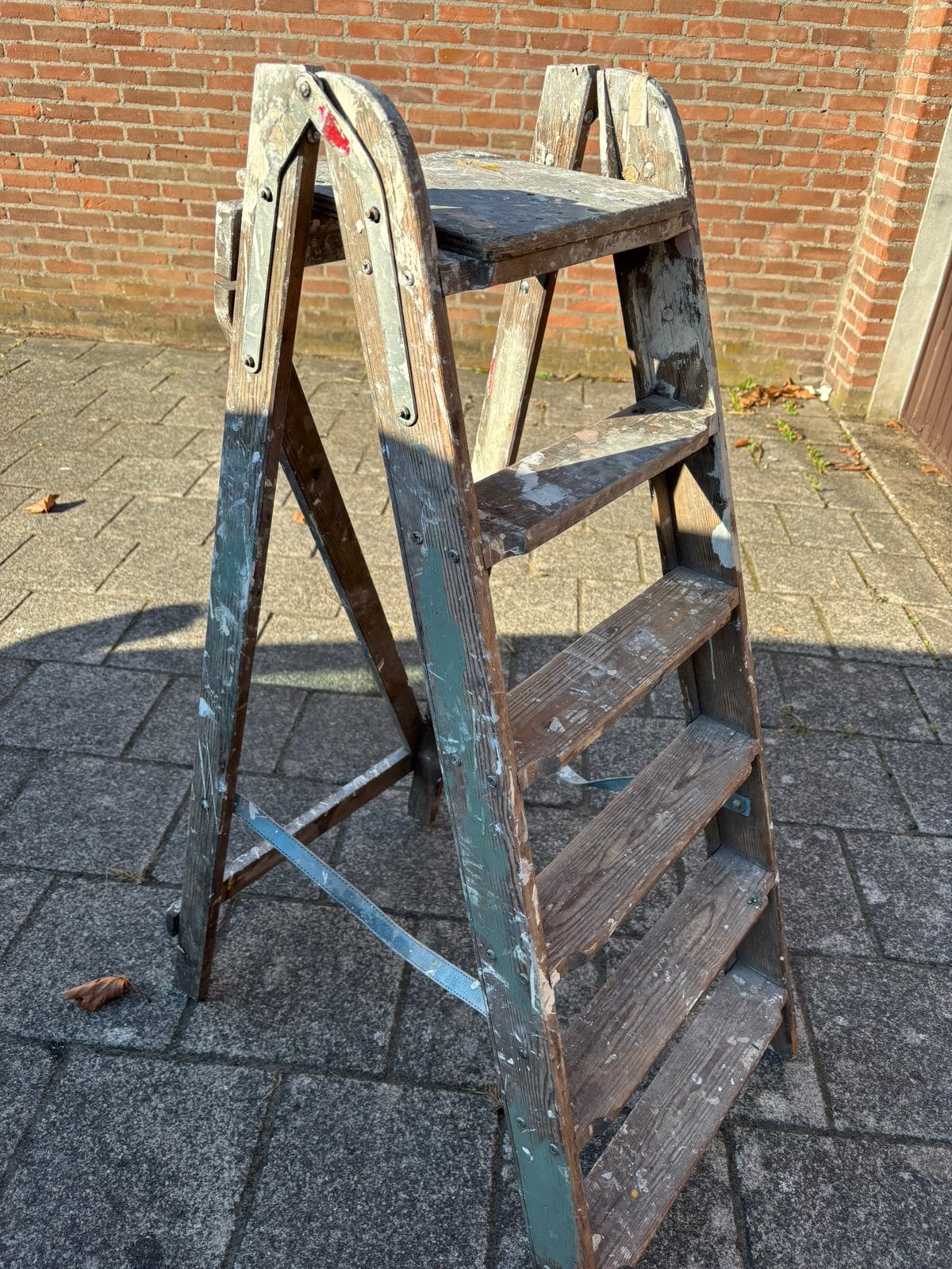 Oud schilders trapje, Doe-het-zelf en Verbouw, Ophalen, Gebruikt, Trap, Opvouwbaar of Inschuifbaar