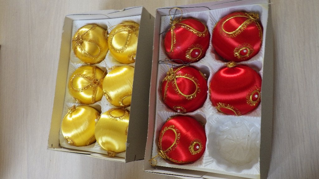 mooie oude kerstballen uit Italy, Ophalen of Verzenden, Gebruikt