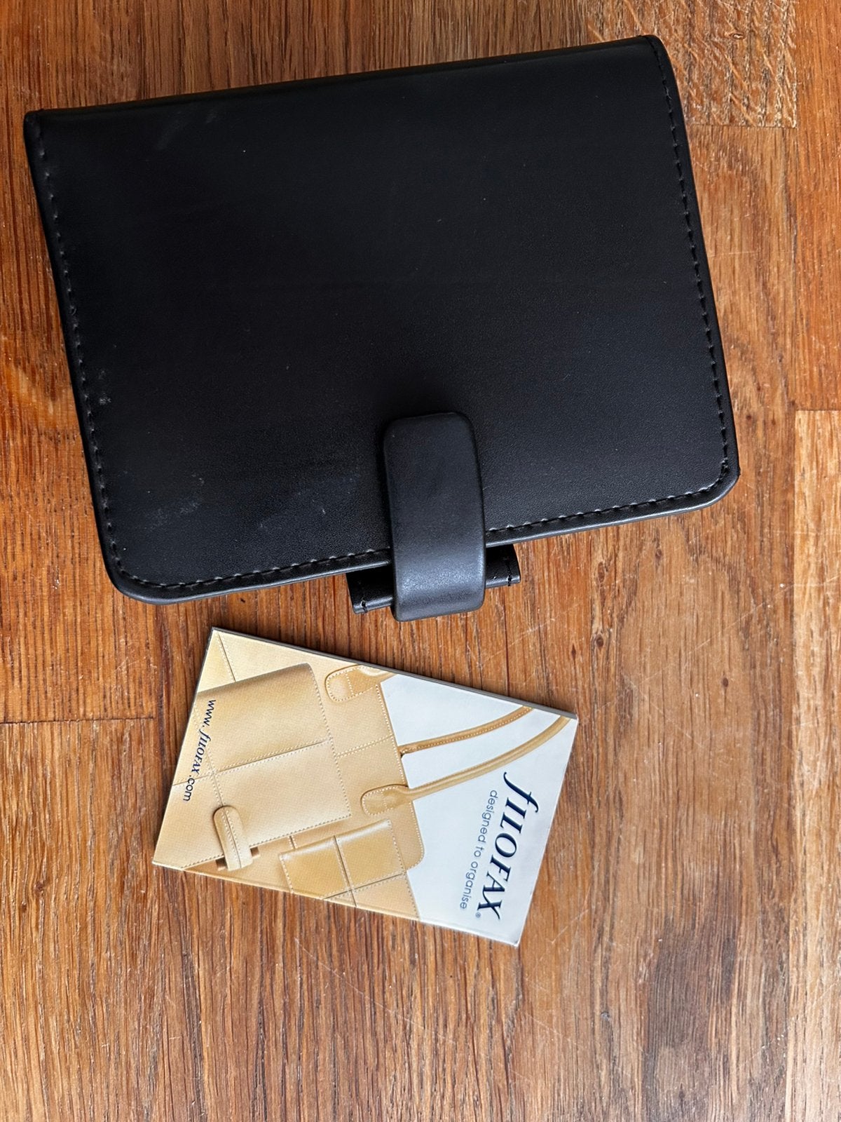 Filofax A6 metropol mini organiser zwart glad leder, Diversen, Ophalen of Verzenden, Zo goed als nieuw