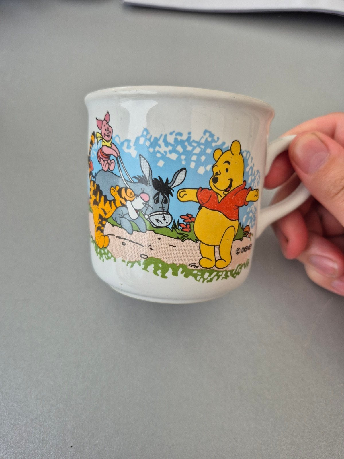 Vintage Disney Winnie de Poeh mok - Ter Steege Holland, Verzamelen, Ophalen of Verzenden, Winnie de Poeh of vrienden, Gebruikt