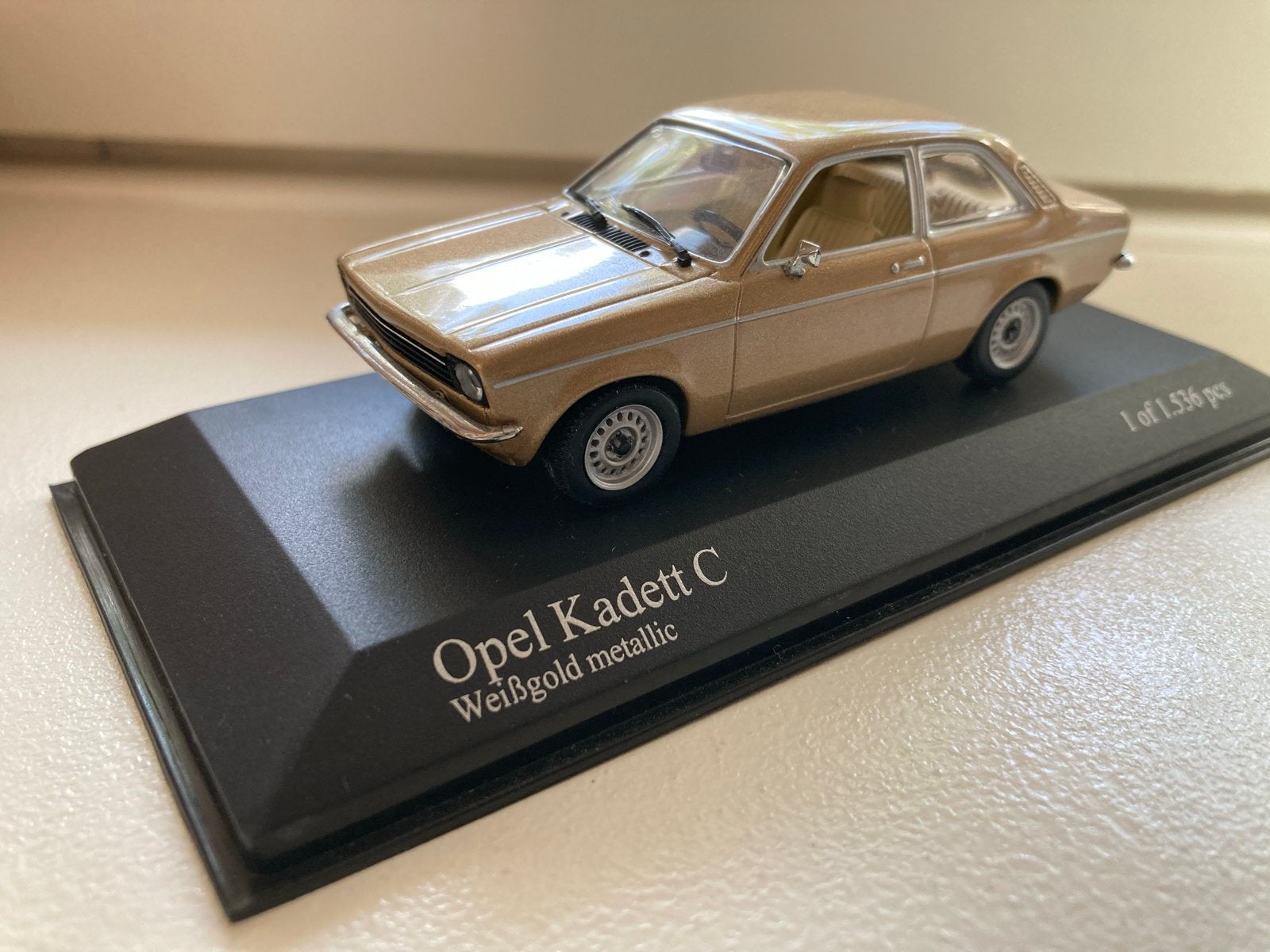 Minichamps Opel Kadett C 1973 - Gelimiteerde Oplage 1/43, Ophalen of Verzenden, Nieuw, Auto, MiniChamps