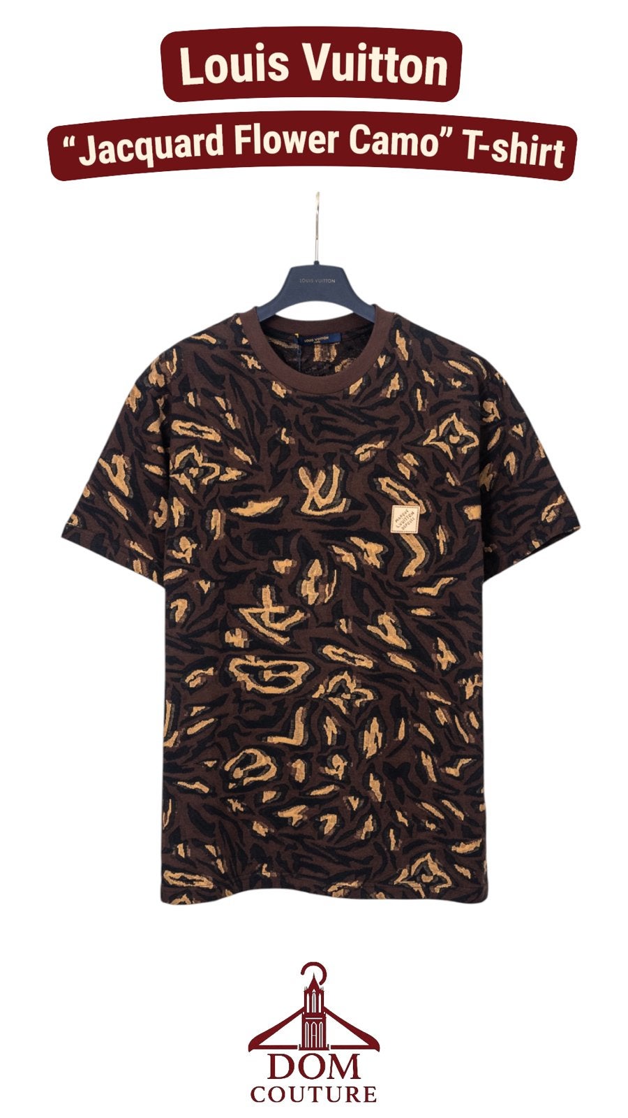 Louis Vuitton "Jacquard Flower Camo" T-shirt, Ophalen of Verzenden, Nieuw