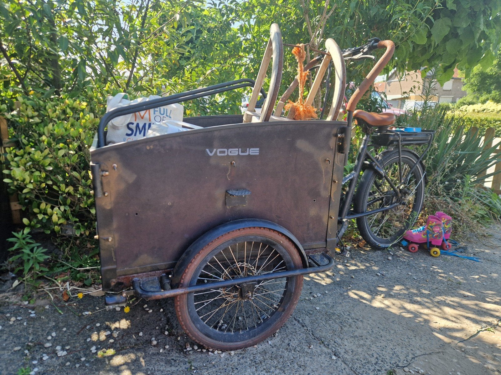 Bakfiets opknapper - accu werkt, computer defect, Fietsen en Brommers, Fietsen | Bakfietsen, 4 kinderen of meer, Gebruikt, Elektrisch