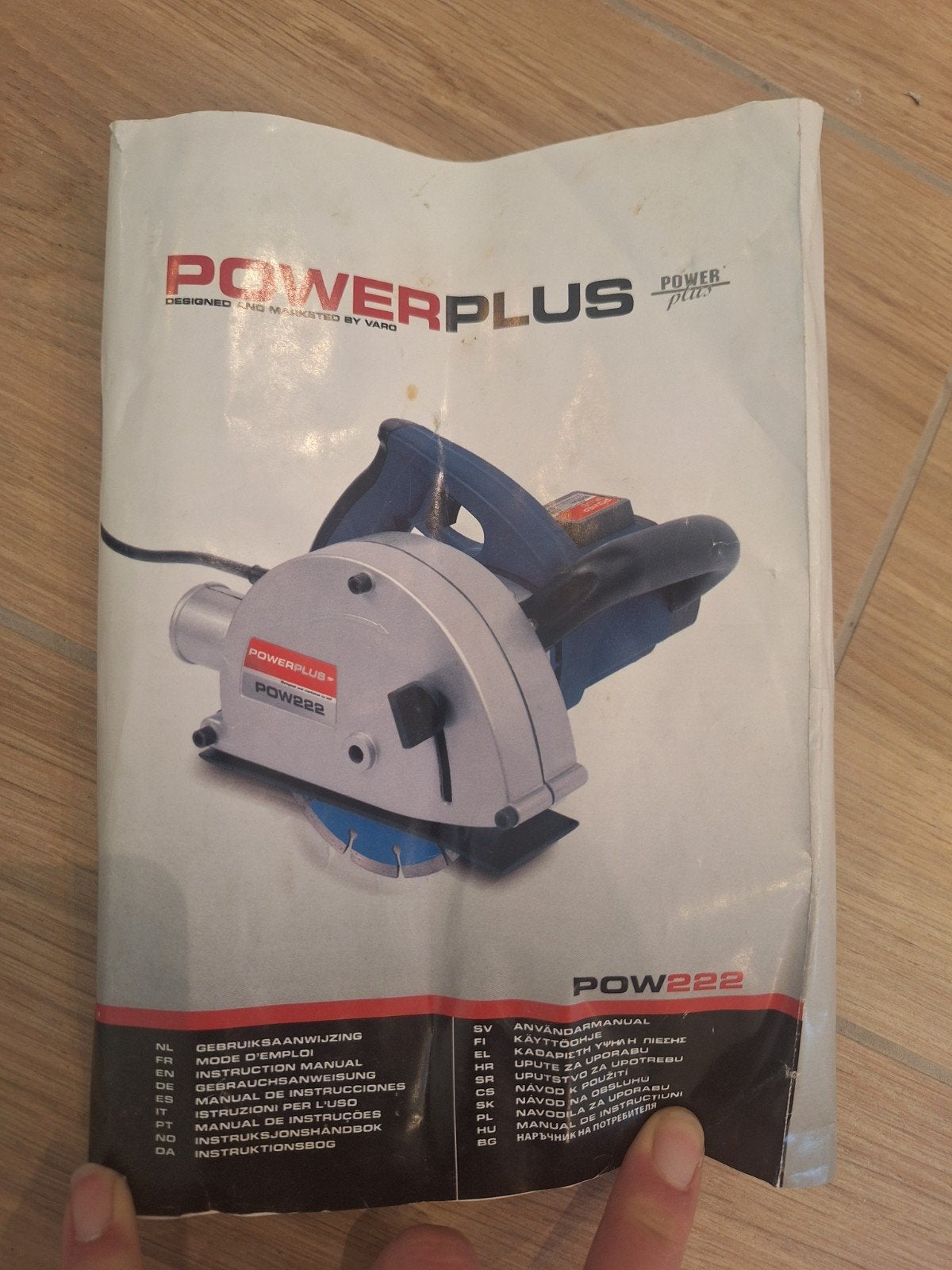 Powerplus POW222 Muurfrees, Sleuffrees, Ophalen, Gebruikt