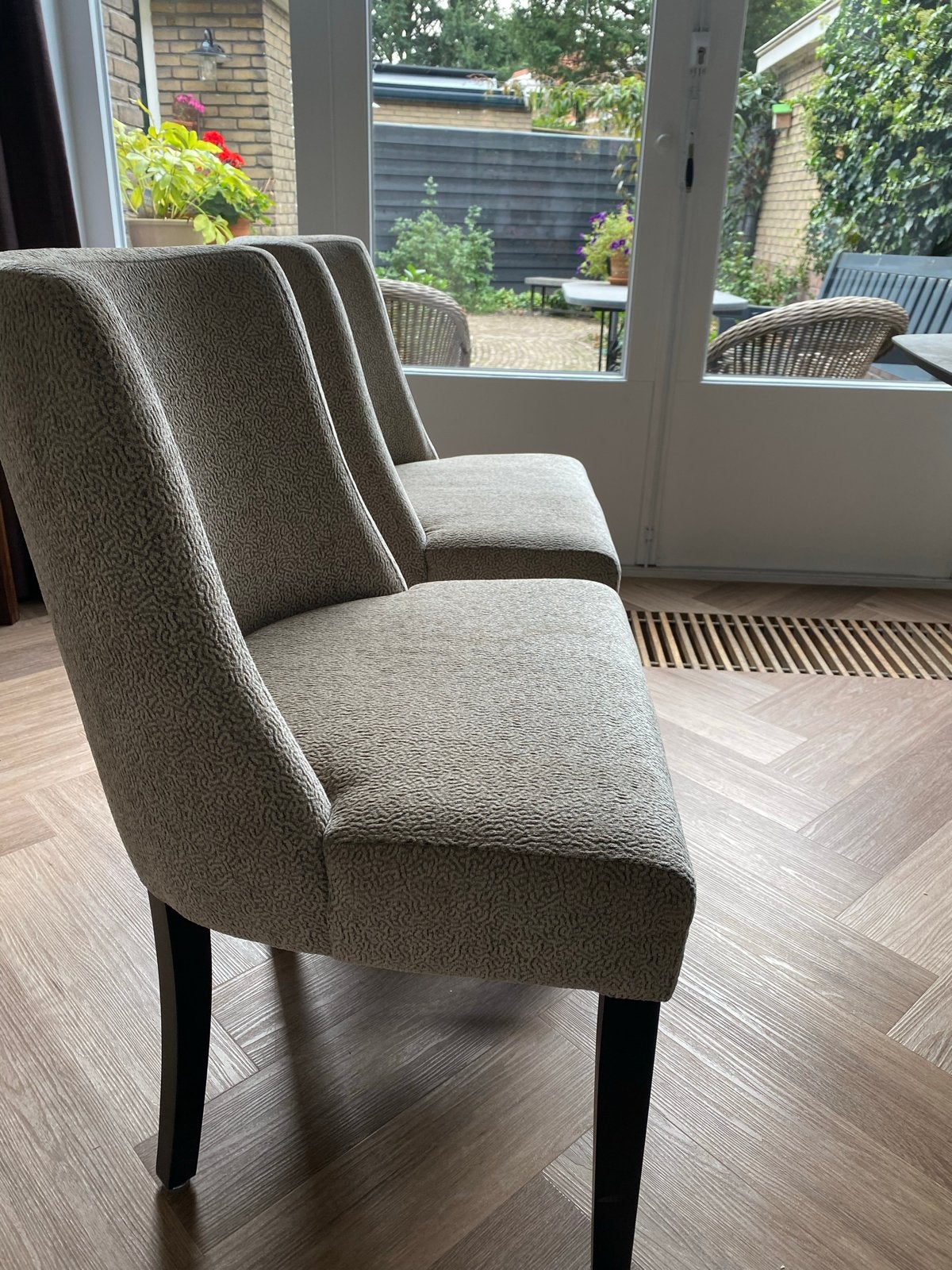 2 Olav eetkamerstoelen type Brandy, Gebruikt, Twee, Overige kleuren, Ophalen of Verzenden