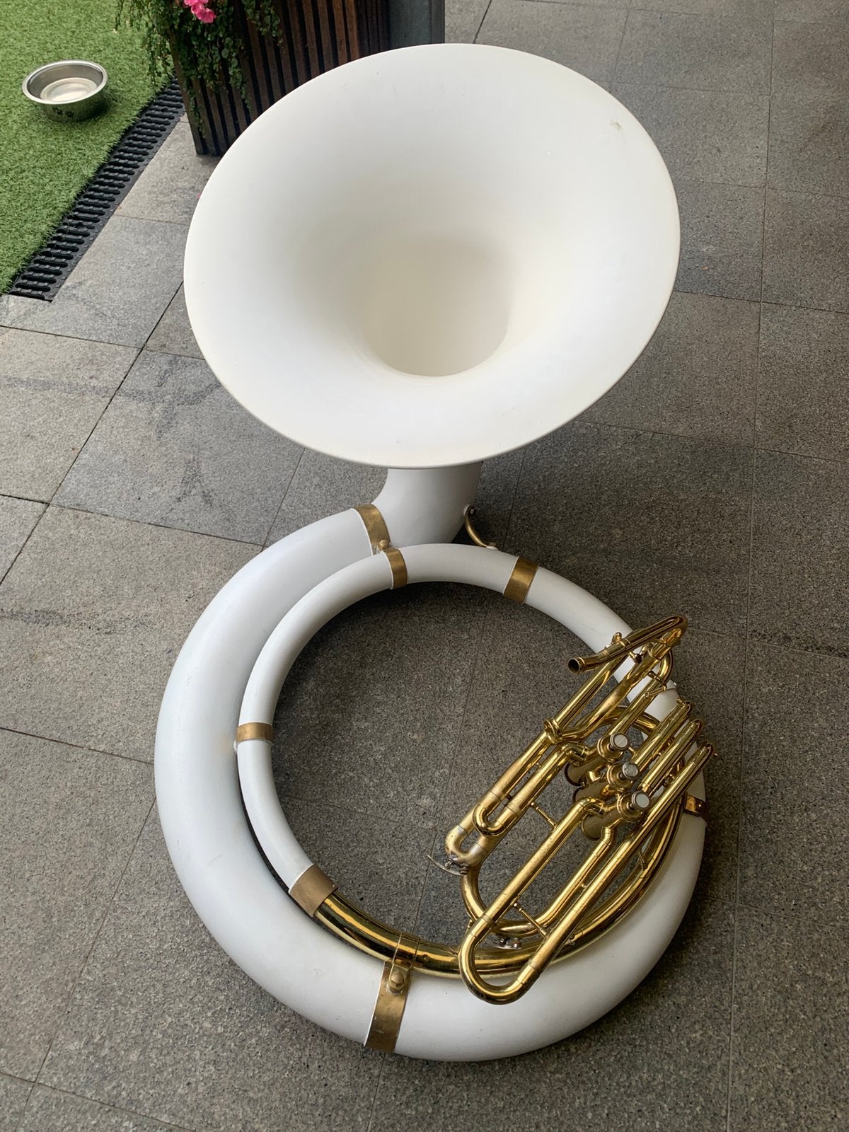 Sousafoon Jupiter kunstof Bes, Muziek en Instrumenten, Blaasinstrumenten | Tuba's, Ophalen of Verzenden, Gebruikt, Bes-tuba