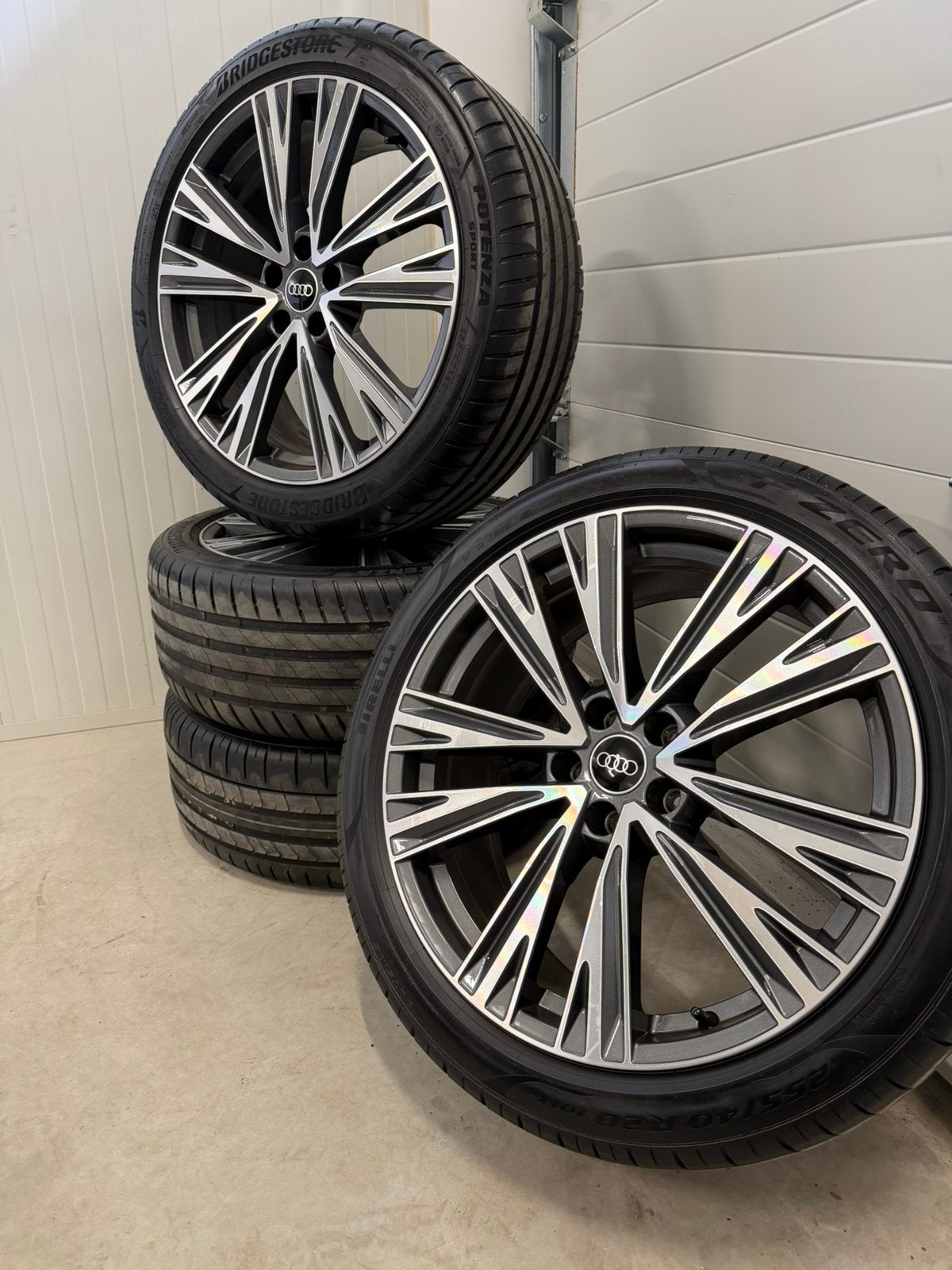 Originele Audi Q3 A6 velgen 20 inch met zomerbanden 5x112, Ophalen of Verzenden, 19 inch, Winterbanden, Banden en Velgen