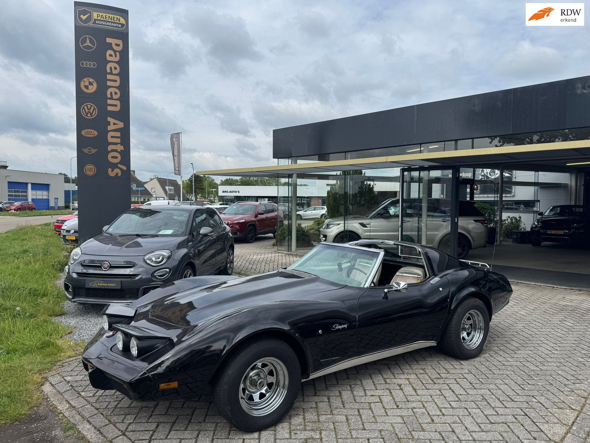 Chevrolet USA Corvette 1 YZ 37 350 ci.|Targa|1e Eigenaar, Automaat, Zwart, Bedrijf, Corvette