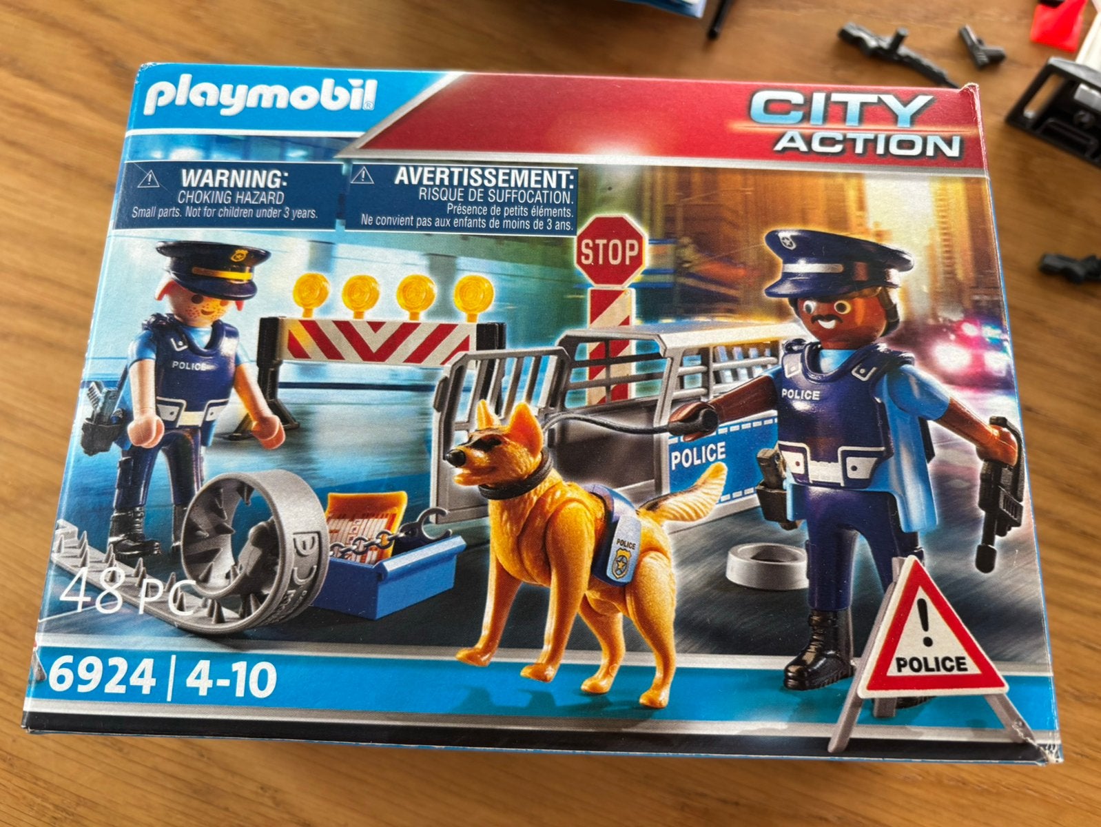 Playmbil 6924 Politie wegversperring, Ophalen of Verzenden, Zo goed als nieuw