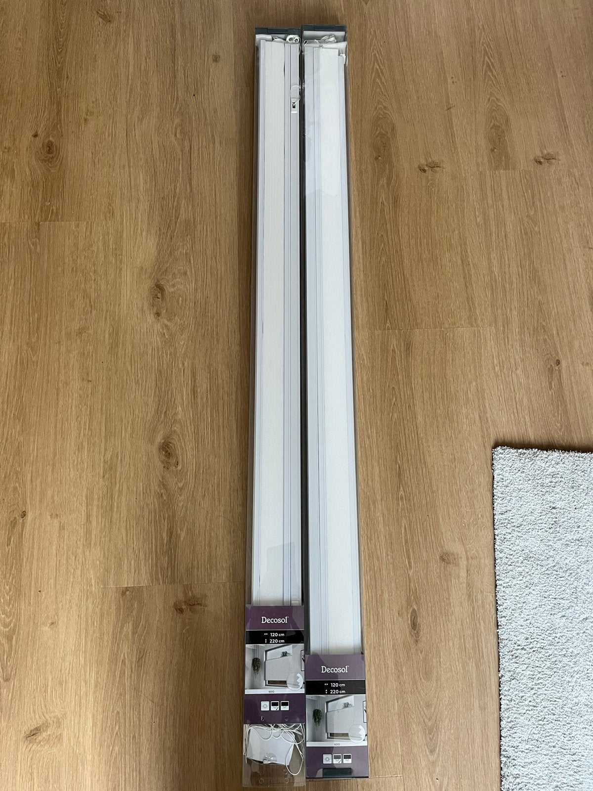 Decosol Plisségordijn Lichtdoorlatend Wit 120x220cm (2 stuks, Ophalen, Overige merken, Wit, Nieuw