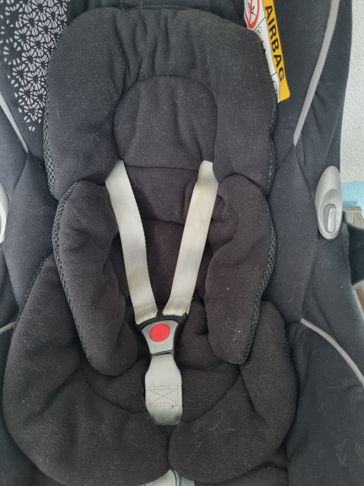 Maxi-Cosi autostoel met Dooky hoes en adapters, Ophalen of Verzenden, 0 t/m 13 kg, Maxi-Cosi, Gebruikt