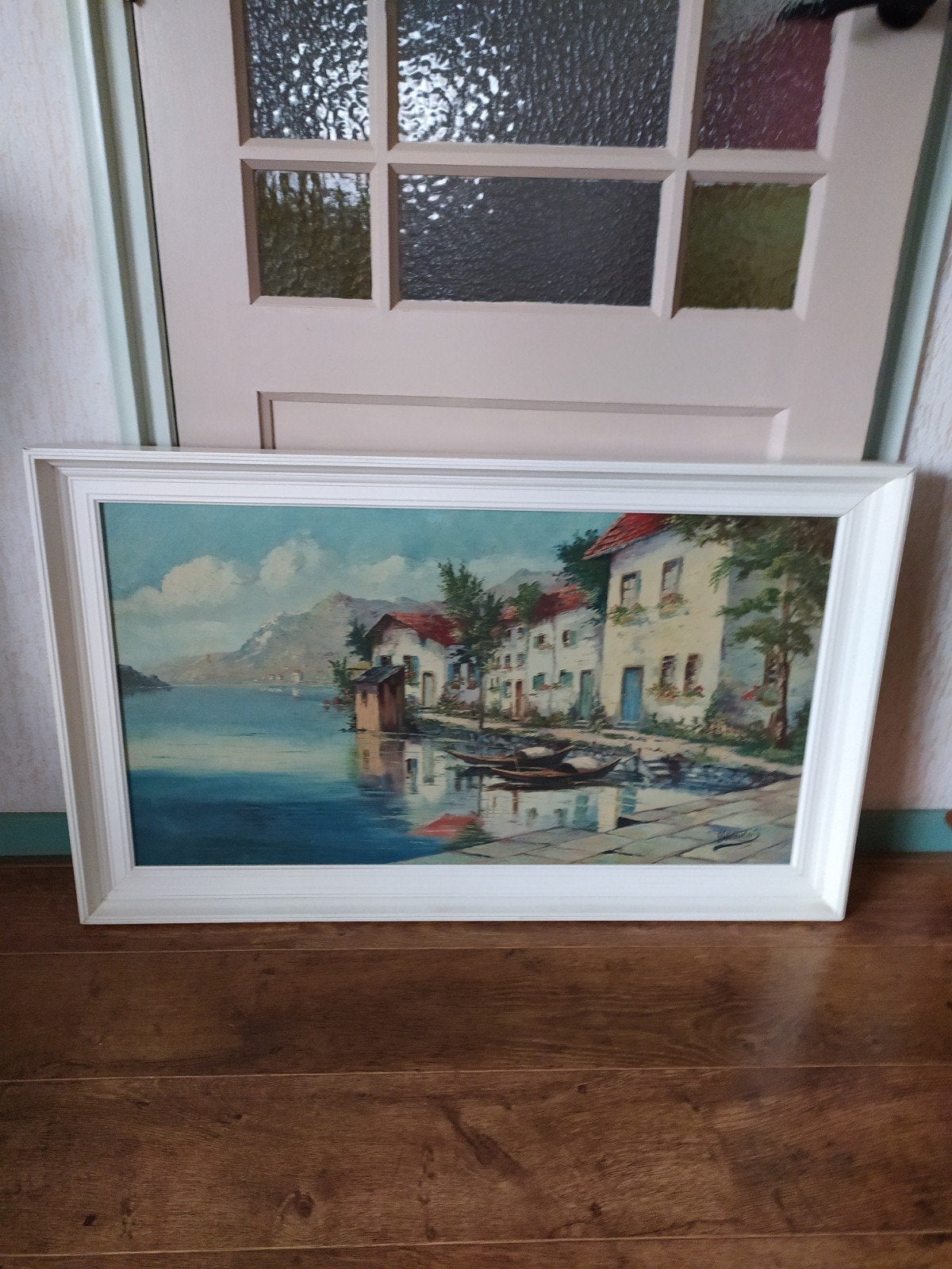 Prachtig schilderij op linnen, welke liefhebber heeft plek?, Antiek en Kunst, Ophalen