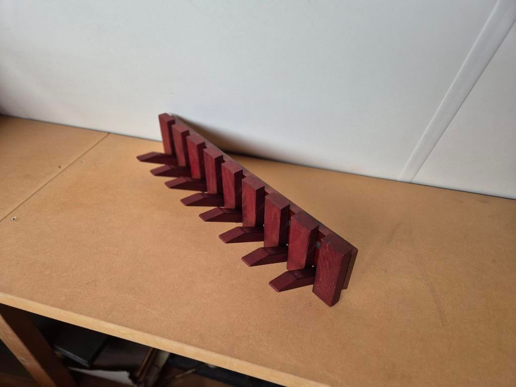 Piano kapstok eikenhout, Huis en Inrichting, Woonaccessoires | Kapstokken, Wandkapstok, Nieuw, Ophalen of Verzenden, Minder dan 100 cm