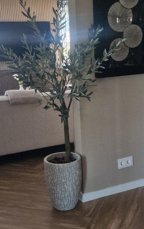 Kunstplant olijfboom met pot/ vaas, Ophalen