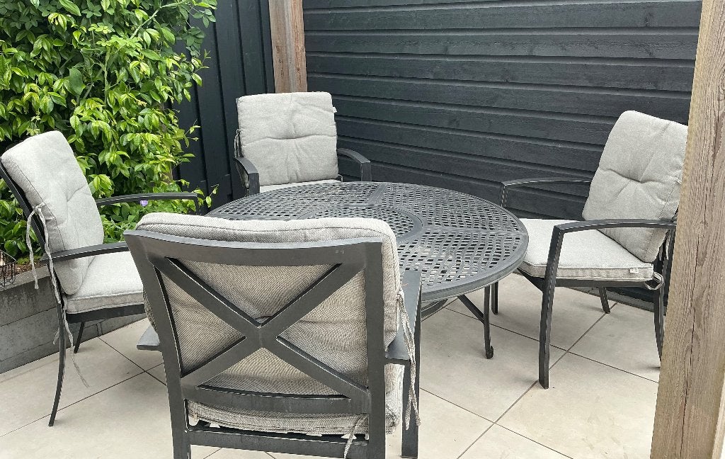 Tuinset Hartman Jamie Oliver, 4 zitplaatsen, Gebruikt, Aluminium, Ophalen of Verzenden