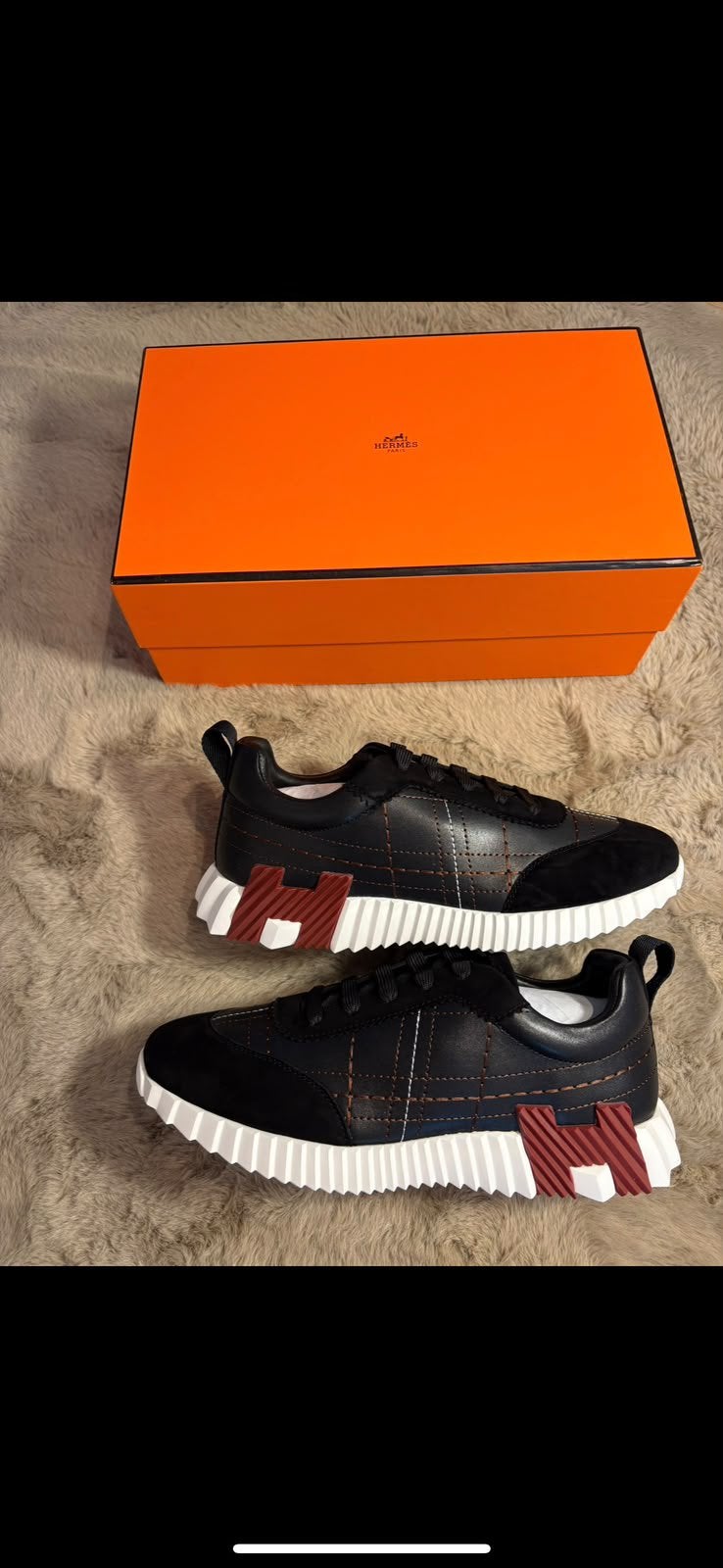 Hermes Bouncing – Nieuw | Maat 36 t/m 46, Kleding | Dames, Ophalen of Verzenden, Nieuw, Zwart, Sneakers of Gympen