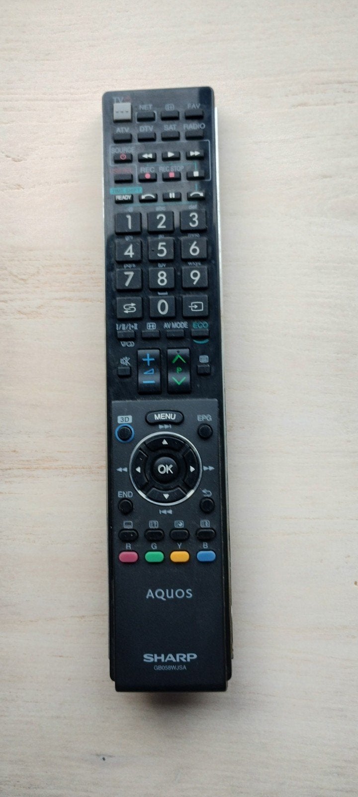 Sharp Aquos afstandsbediening GB058WJSA, Ophalen of Verzenden, Gebruikt, Origineel, Tv