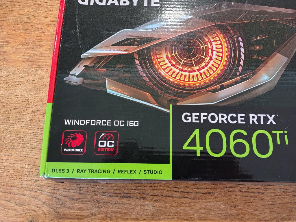 Te koop: Gigabyte GeForce RTX 4060 Ti 16G, Computers en Software, Videokaarten, GDDR6, PCI-Express 4, Ophalen of Verzenden, Zo goed als nieuw