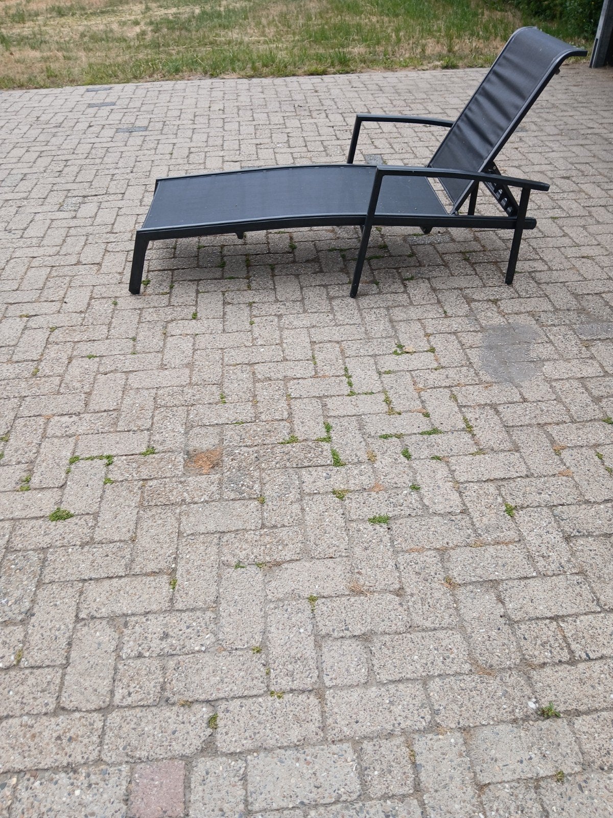 ligbed, Ophalen, Gebruikt, Aluminium, Verstelbaar
