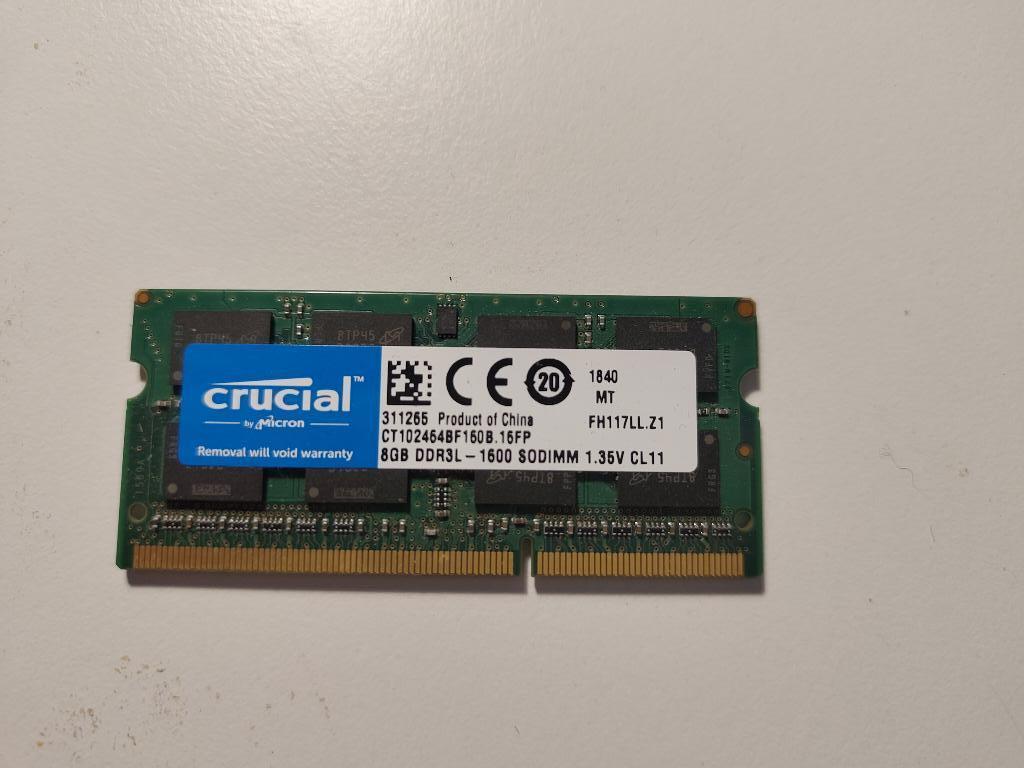 8gb ddr3L 1600 sodimm 1.35v CL11, Computers en Software, RAM geheugen, Ophalen of Verzenden, DDR3, Laptop, 8 GB