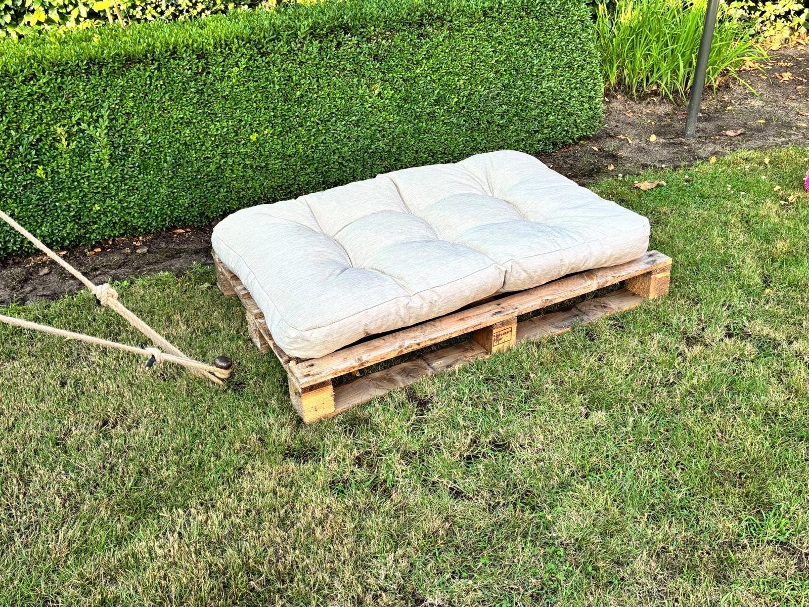 Pallet + kussen, Ophalen
