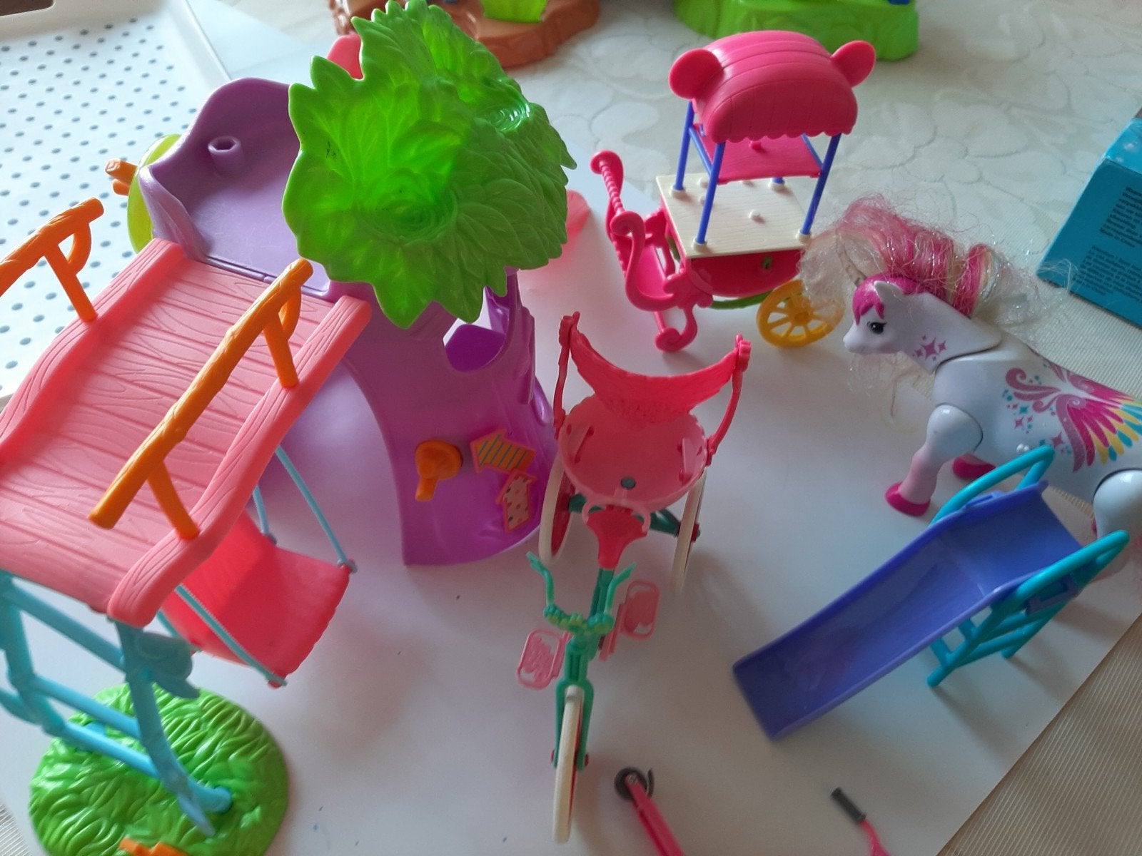 kinder speelgoed schommel voor poppetje, Kinderen en Baby's, Ophalen, Zo goed als nieuw