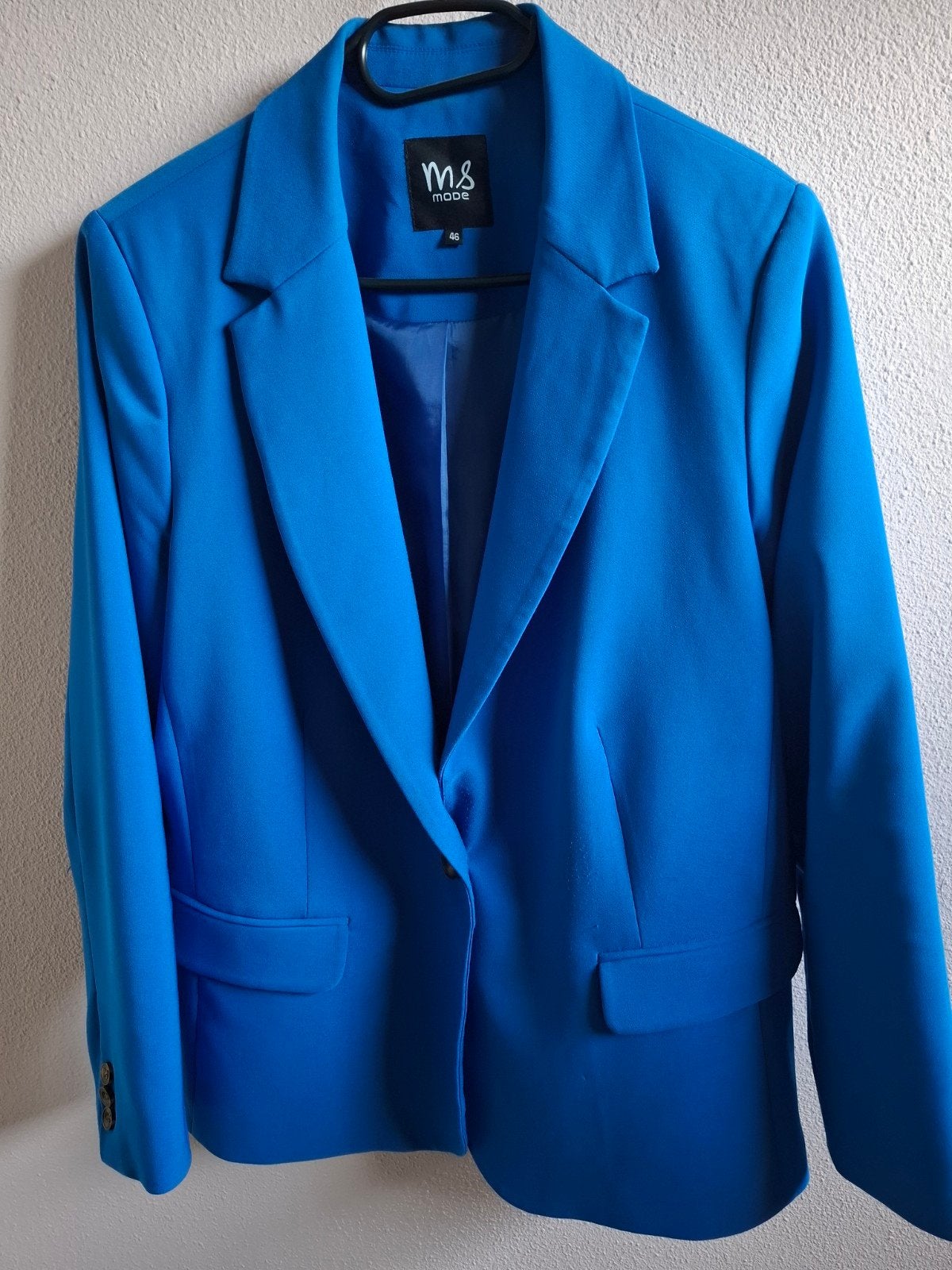 M&S Mode blauw jasje blazer maat 46, Blauw, Maat 46/48 (XL) of groter, Ophalen of Verzenden, Gedragen
