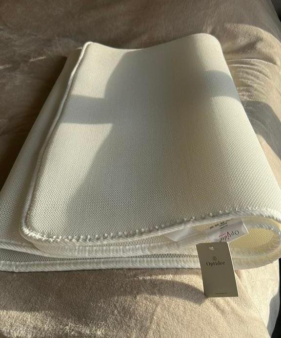 Optidee Air-Top Matrasoplegger., Ophalen of Verzenden, Nieuw, Tweepersoons, Wit