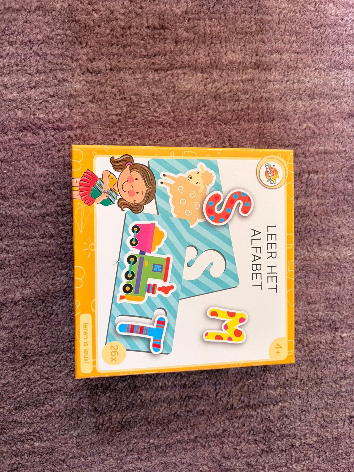 Puzzel Leer het alfabet, Ophalen of Verzenden, Minder dan 10 stukjes, Gebruikt, 4 tot 6 jaar