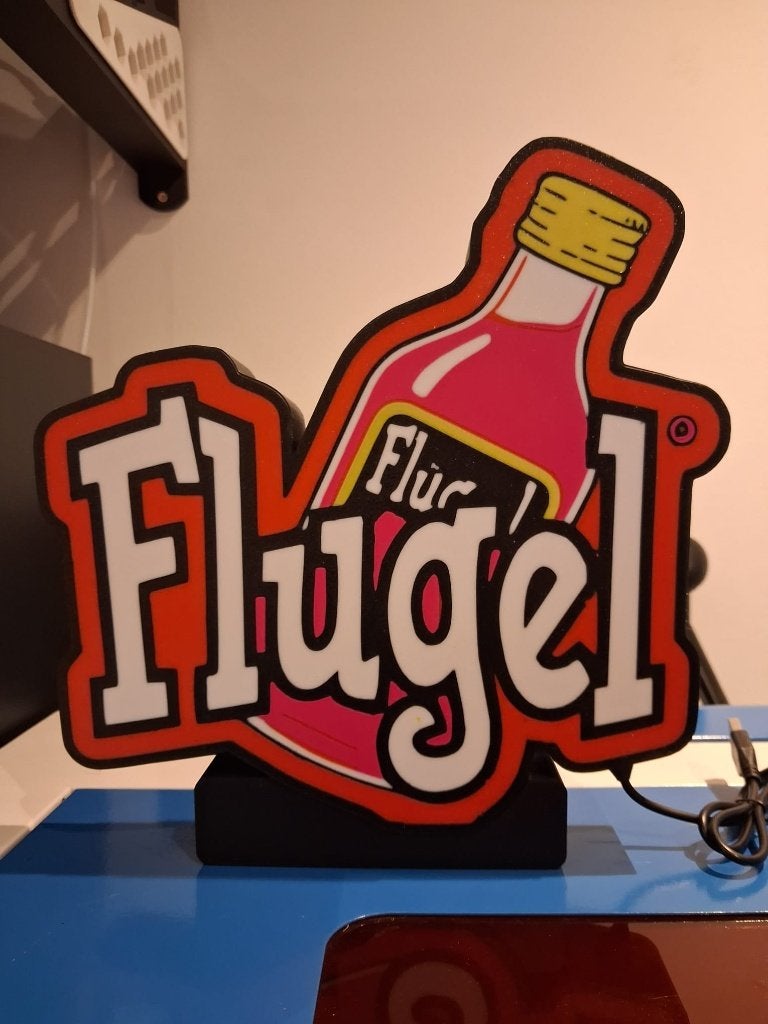 Lichtbak FLUGEL, Lichtbak of (neon) lamp, Nieuw, Ophalen of Verzenden, Studio Print en Brand