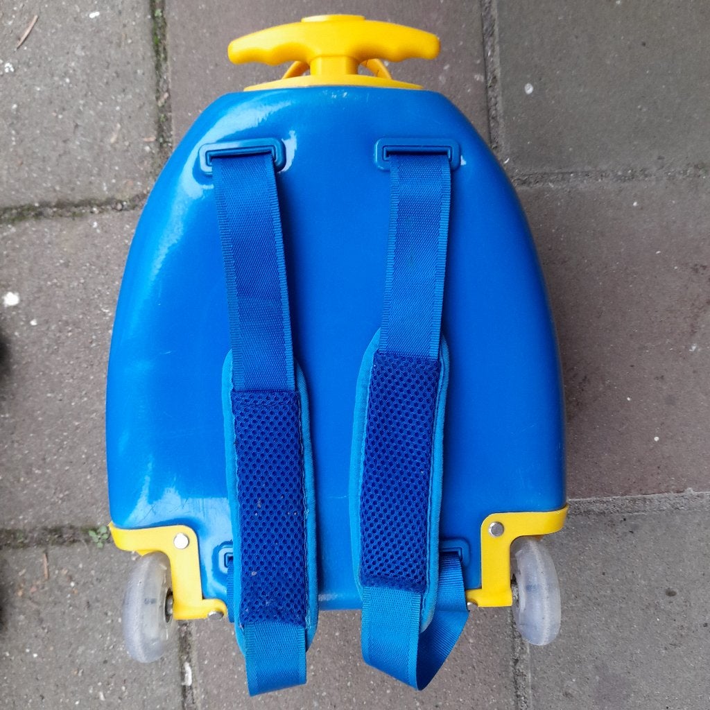 Minion kinder Koffer + Uitschuifbaar Handvat, Ophalen, Gebruikt, Hard kunststof, 35 tot 45 cm