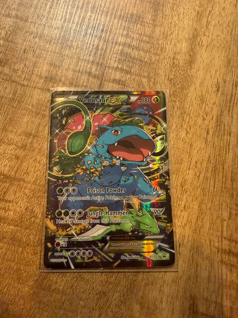 Venusaur EX XY123 Pokemonkaart, Ophalen of Verzenden, Gebruikt, Losse kaart