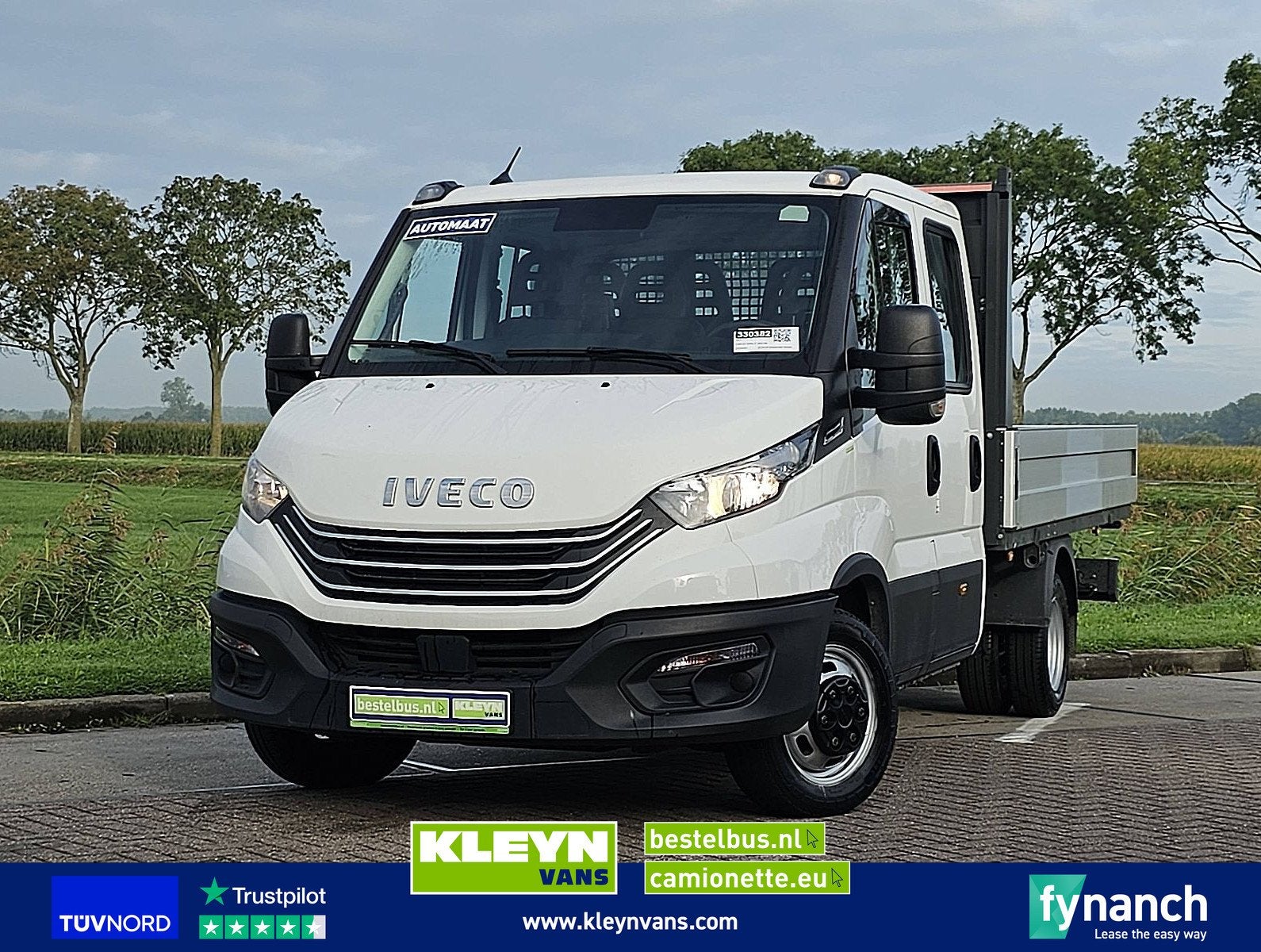 IVECO DAILY 35C14 dub.cab open-laadbak, Auto's, Automaat, 136 pk, Gebruikt, Euro 6