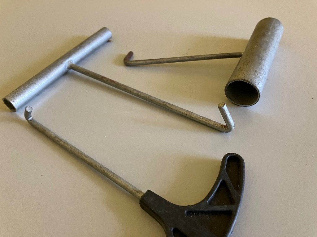 Haak gereedschap om trampoline te (de)monteren, Kinderen en Baby's, Ophalen of Verzenden, Zo goed als nieuw
