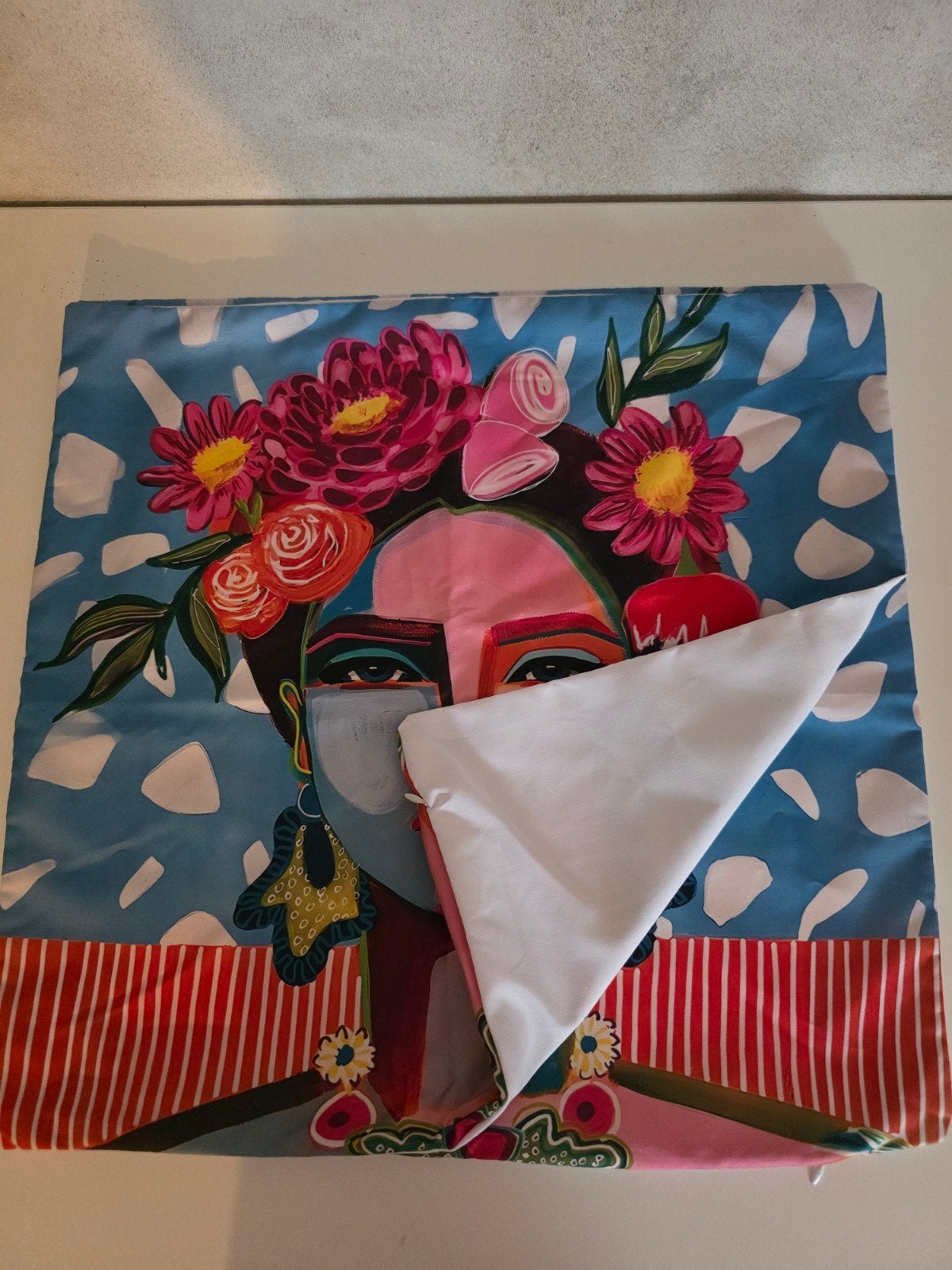 2 x Nieuwe kussenhoes " bloemenpracht", Met print, Meerkleurig, Nieuw, Ophalen of Verzenden