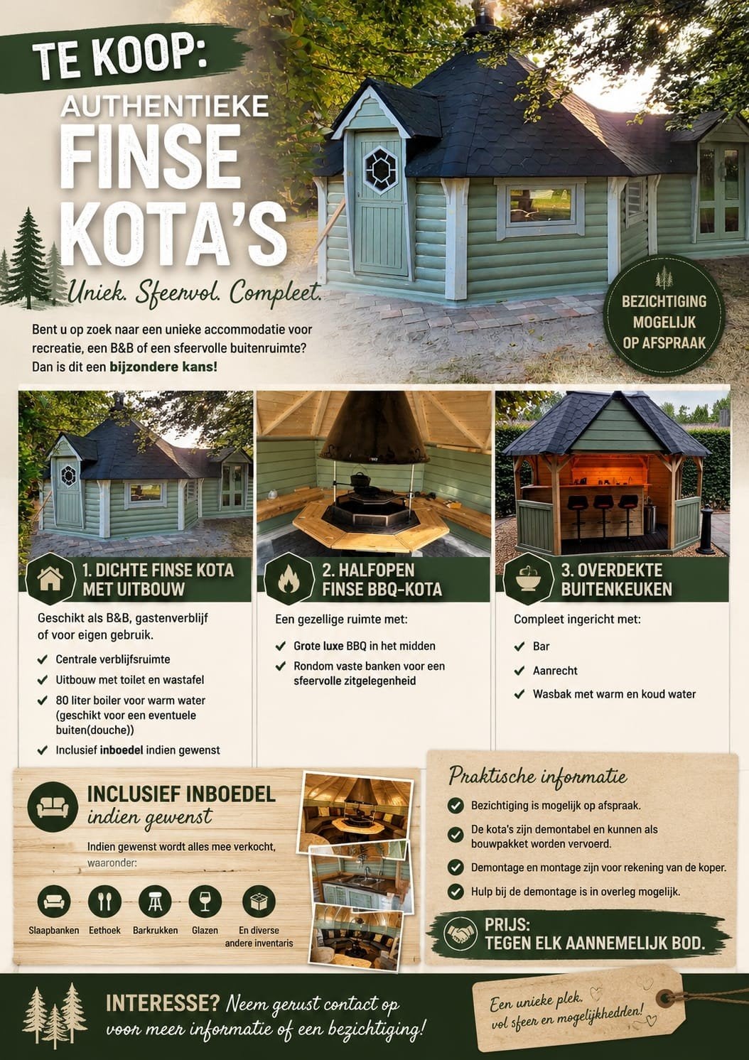 Finse kota's, Ophalen, Nieuw