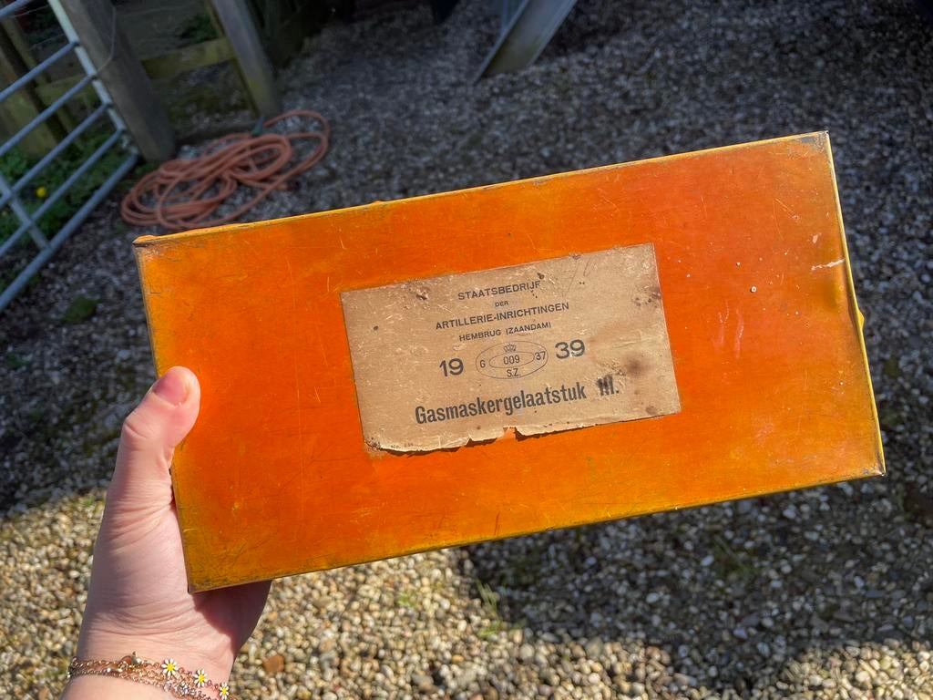 Gasmaskergelaatstuk blik, Ophalen of Verzenden